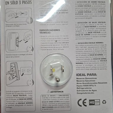 Protector de voltaje triple de 110 Amph - 2/2