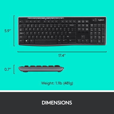 Combo de mouse y teclado inalámbrico Logitech MK270 nuevo - Img 122554879
