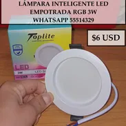 LÁMPARA INTELIGENTE LED EMPOTRADA RGB 3W, ENTREGA DE FACTURA. VARIEDAD DE ÚTILES DEL HOGAR, ETC - Img 54239100