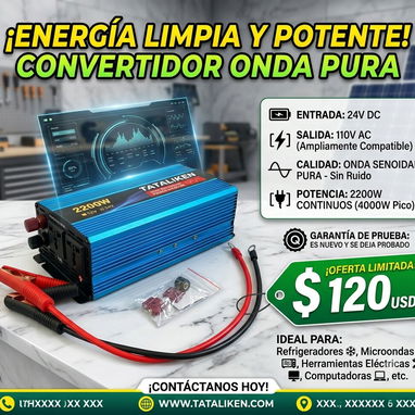 ¡Venta de Convertidor! 🏡⚡ - Img 126022951