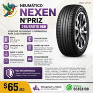 Neumático NEXEN N’PRIZ (NP GX) – 215/65 R15. Goma de auto - Img 57622915
