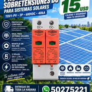 ⚡ Protector de Sobretensiones DC (SPD) 2P 600VDC 40kA (TOMZN) - 15 USD - Img 57584807