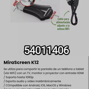!!MiraScreen K12 Se utiliza para compartir la pantalla de un teléfono o tablet (vía WiFi) con un TV, monitor o proyector - Img 45446732