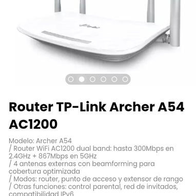 Router TP-Link Archer A54 AC1200. Modelo: Archer A54 - Img 119464629