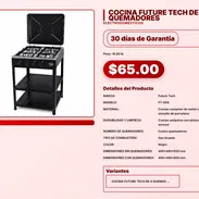 COCINA FUTURE TECH DE 4 QUEMADORES . - Img 57556402