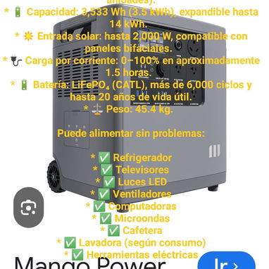 Potencia para mover TODA la casa o los equipos básicos funcionando - 5/5