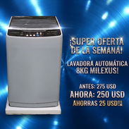 Lavadora automática Milexus 8 kgs - Img 55420588