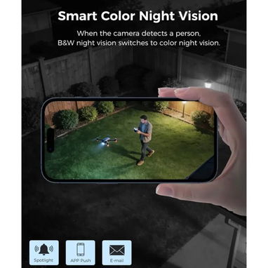 Hiseeu - Sistema de cámara de seguridad con cable PTZ de 3K con visión de 360°, visión nocturna - Img 126438791