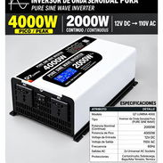 Inversor Q7 Lumina de onda pura de 4000 W / 12 V - Img 58422400
