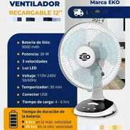 🚨 Ventilador de Mesa EKO DE 12" (Recargable)   📢 - Img 57096425