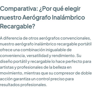 Aer贸grafo Inal谩mbrico Recargable - Pistola de pintura 馃寪 - Img 127991403