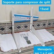 SOPORTE PARA COMPRESOR DE SPLIT, ENTREGA DE FACTURA. VARIEDAD DE ARTÍCULOS DE FERRETERÍA, ÚTILES DEL HOGAR, ETC - Img 55806296