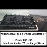 cocina empotrada royal 5 hornillas.  yoarley 💯 - Img 56572779