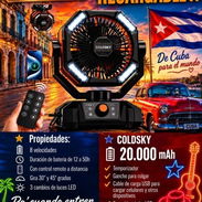 Ventilador Recargable Coldsky 20000mAh de 8 Velocidades - Img 57684236