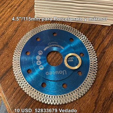 Disco de corte 4.5"/115mm para Porcelanato y mármol - Img 123275471