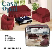 Forros para muebles de sala 3-2-1 🔰 ✨ Colores: Rojo vino. Beige y Gris medio - Img 57705451