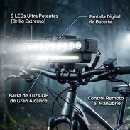 Linterna para bicicleta con claxon - Img 58042581