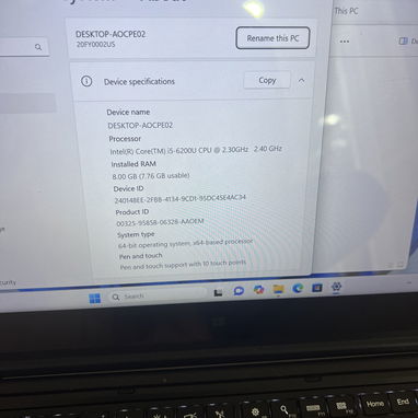 Laptop Lenovo Core i5 8gb ram 256gb ssd rápida tarjeta de video nvidea 2gb batería🔋💯 👌llame 55106915 - 6/10