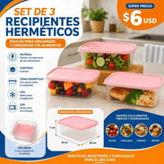 🥣 SET DE 3 RECIPIENTES HERMÉTICOS - Img 56860921