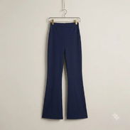 Pantalón Flare de Tiro Alto – Azul Navy Talla M - Img 57884391