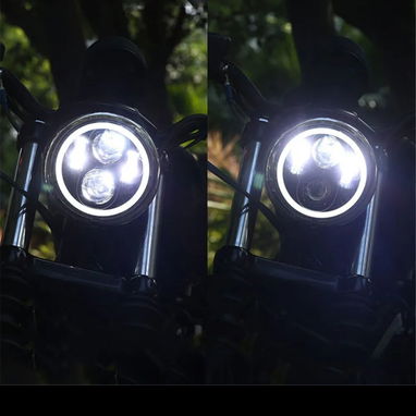 Pantalla 5.75 pulgadas para moto GN125 y muchas más LED calidad q trae luz diurna e intermitente o luz diurna amarilla. - Img 80358356