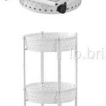 Organizador blanco de ruedas. Material metal con plástico engomado fuerte. Medida 90cm de altura x 40 cm de ancho. - Img 110088648
