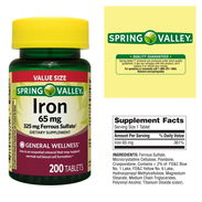 HIERRO DE 65MG DE 200 TABLETAS nuevos y sellados - Img 49177527
