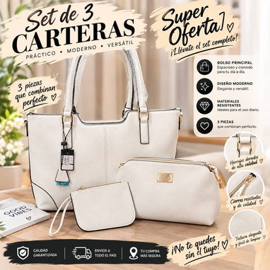 Ser de 3 carteras ...40 USD - 2/2