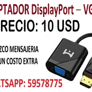 TENEMOS EN VENTA ADAPTADOR DISPLAYPORT-VGA. OFRESCO MENSAJERIA POR UN COSTO ADICIONAL - Img 53986385