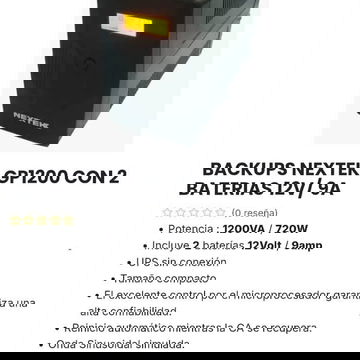 Backup Nextek 1200VA nuevos en caja calidad y garantia damos mensajeria incluida en La Habana