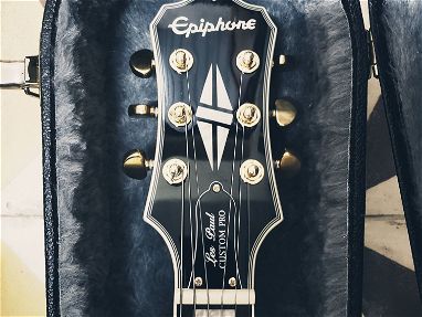 Epiphone Les Paul Custom Pro Koa con pastillas Gibson 57 classics - Img main-image