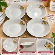 Juego de 4 platos hondos grandes 3500 cup - Img 57831398