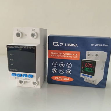 Protector de Linea (Voltaje y Corriente) Ajustable, dos modelos disponibles 220v y 110v - 3/6