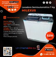 🧼 A LAVAR COMO TOCA 🧼 LAVADORA MILEXUS SEMIAUTOMÁTICA 7KG. ENTREGA GRATIS CON FACTURA Y GARANTÍA. TLF 54833699 - Img 48866371