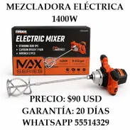 MEZCLADORA ELÉCTRICA 1400W, ENTREGA DE FACTURA, VARIEDAD DE ARTÍCULOS DE FERRETERÍA ELECTRICOS, ETC - Img 55413456