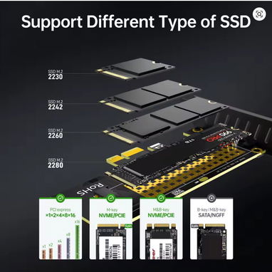 * Adaptador tarjeta para M.2 por el PCIE - Img 117519514