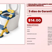 ESCALERA CON ASIENTO REDUCTOS DE INODORO INFANTIL . - Img 56932938