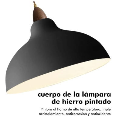 Lámpara moderna colgante negra(juego de 3). Nueva - Img 99721480