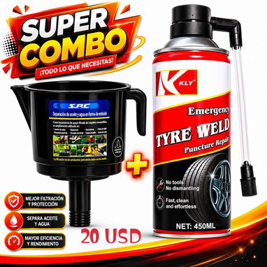 Reparador pinchazos para gomas, accesorios para autos - Img 124363370