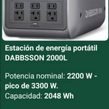 Estaciones de energía bluetti, ecoflow, inversores, lámpara led recargable+panel, cable adaptador solar y kit para panel - Img 121566602