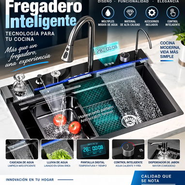 Kiguan dijital, Kiguan 24 y 120ltr, mármol 150x60 , Pulmón de Hidromasaje, fregadero inteligente - 3/7