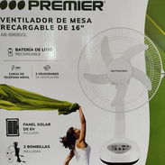 VENTILADOR RECARGABLE / BOMBILLOS LED / PANEL SOLAR / BUENA BATERIA / BUENA POTENCIA / - Img 51477081
