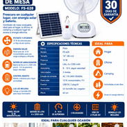 Ventilador Recargable de Mesa PATIX FS-628 - Img 57858845