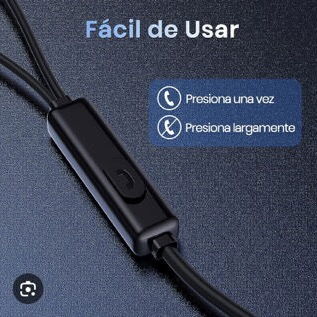 Audífonos de Cable Marca 1Hora//para celulares con puerto Tipo C// - Img 105155756