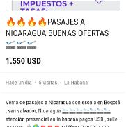 🔥🔥🔥🔥🔥🛫🛬 PASAJES A NICARAGUA BUENAS OFERTAS 🚨🚨 - Img 45854493