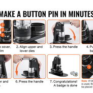 🎯 Máquina para Hacer Pines VEVOR + Accesorios | 32mm y 58mm | Ideal para Negocios y Manualidades - Img 46461247