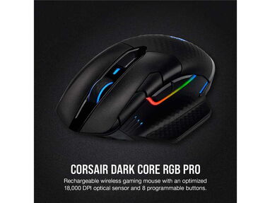 0km✅ Mouse Corsair Dark Core RGB Pro 📦 Inalámbrico, USB ☎️56092006 - Img 64283175