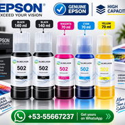 RECARGA DE TINTA ORIGINAL EPSON 2x Negro 140ml, Cyan 70ml, Magenta 70ml, yellow 70ml - Img 57636435