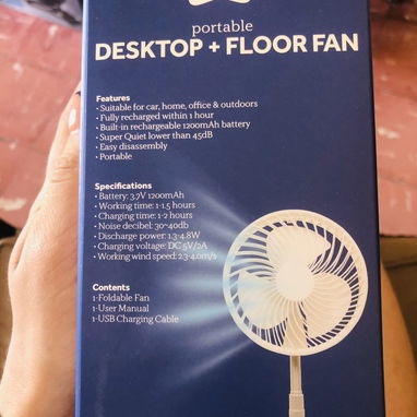 Ventilador recargable - Img 119546624
