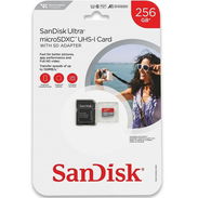 Micro SD SanDisk Ultra 256gb 150MB/s. Adaptador incluido 🆕58850425 - Img 55157408